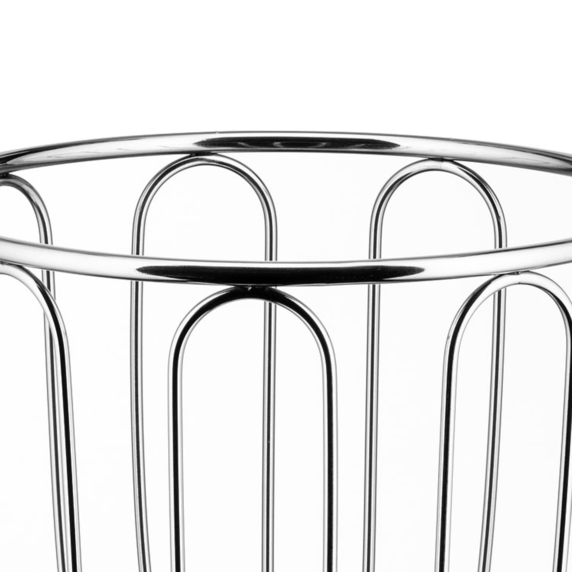 Alessi 370/19 - Design Wire-Worked Citrus Fruit Holder, 18/10 Stainless Steel, Ø 19 cm