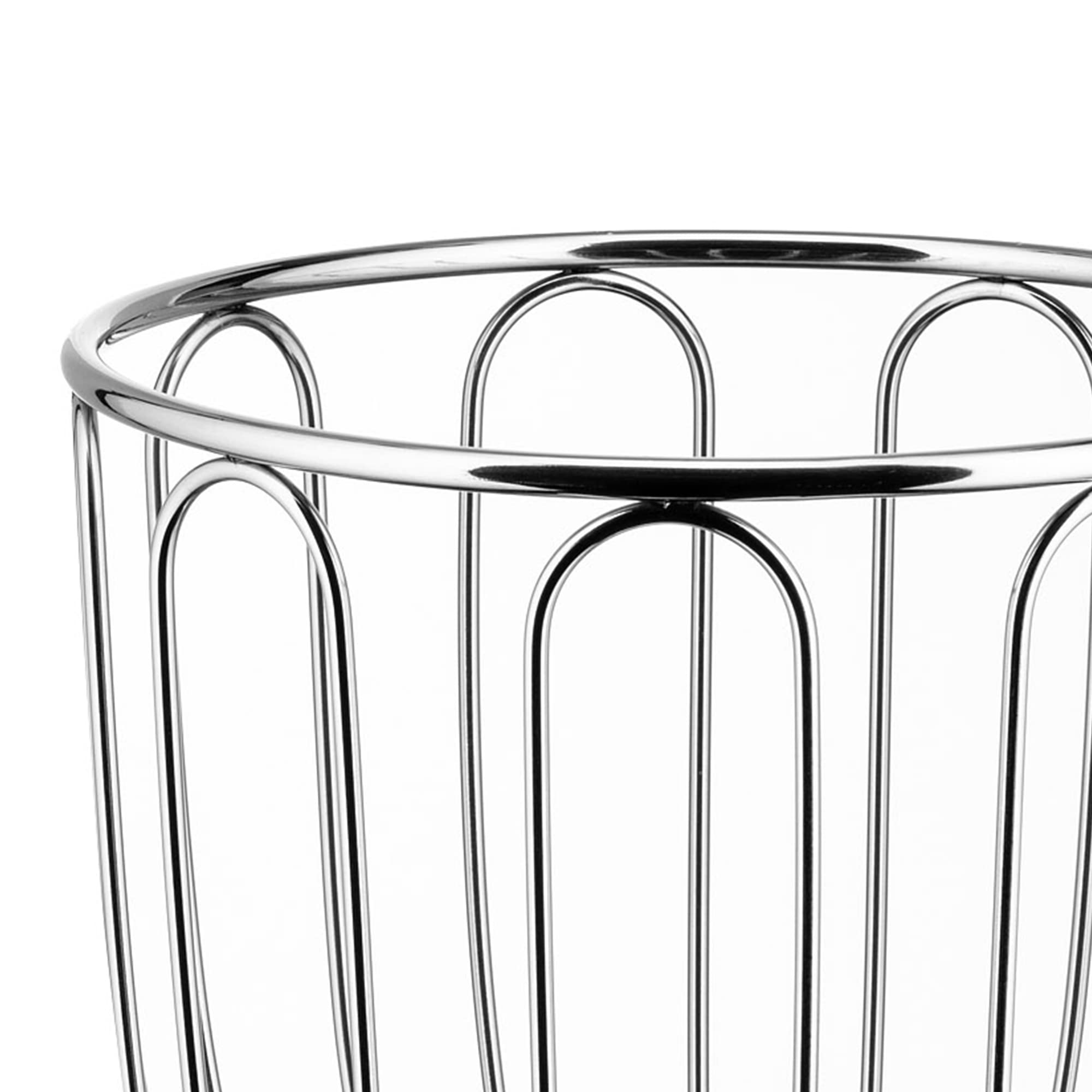 Alessi 370/19 - Design Wire-Worked Citrus Fruit Holder, 18/10 Stainless Steel, Ø 19 cm