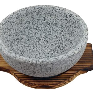 Sunrise Kitchen Supply Natural Stone Bowl For Bibimbap and Soup (36 OZ)