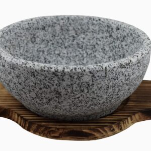 Sunrise Kitchen Supply Natural Stone Bowl For Bibimbap and Soup (36 OZ)