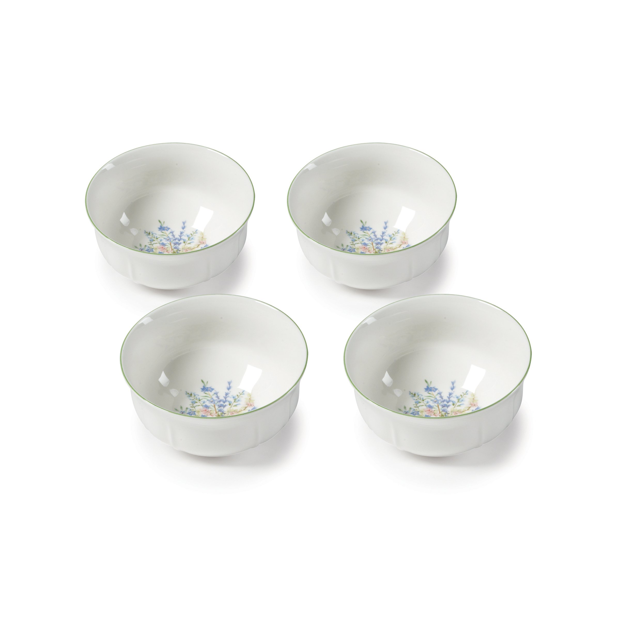 Mikasa Botanical Bouquet Cereal Bowl, 6-Inch, Set of 4