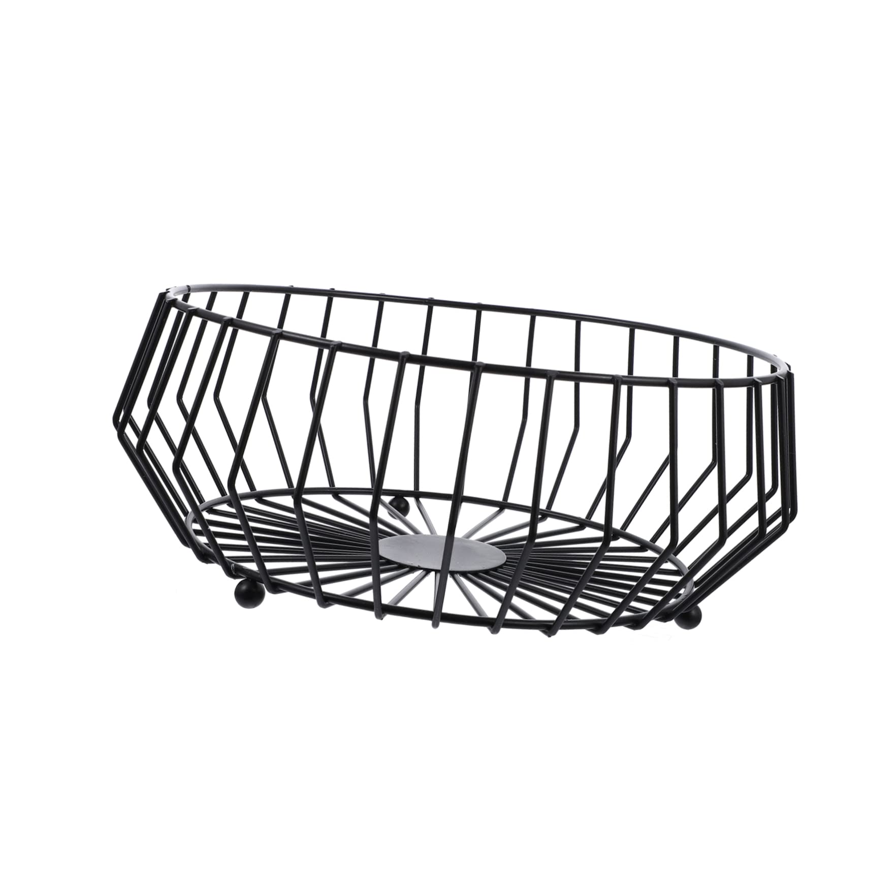 ADOCARN 1pc Iron Fruit Plate Wire Storage Baskets Wire Fruit Storage Basket Wire Vegetable Basket Kitchen Iron Food Basket Round Utensil Tray Tea Table Fruit Basket Candy Metal Dessert