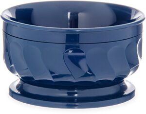 dinex dx330050 turnbury insulated pedestal base bowl, 9 oz, 2.38" height, 4.38" width, 4.38" length, urethane foam, dark blue (pack of 48)