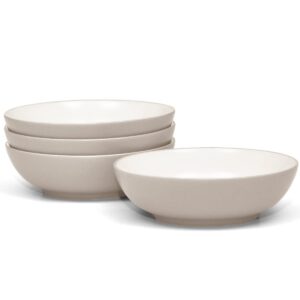 noritake colorwave sand bowl, soup/cereal, 7", 27 oz., set of 4 in cream/sand