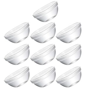 angoily stackable clear bowl mini glass bowls set of 10, clear mini prep bowl glass serving bowls for kitchen prep, dessert, dips, candy dishes (2.4 inch) side dishes