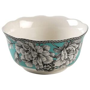 222 fifth adelaide turquoise cereal/soup bowl - 1 replacement bowl