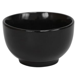 home basics ceramic cereal, 5.5", black creamic bowl, 5.78" x 5.78" x 3.11"