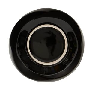 Home Basics Ceramic Cereal, 5.5", Black Creamic Bowl, 5.78" x 5.78" x 3.11"