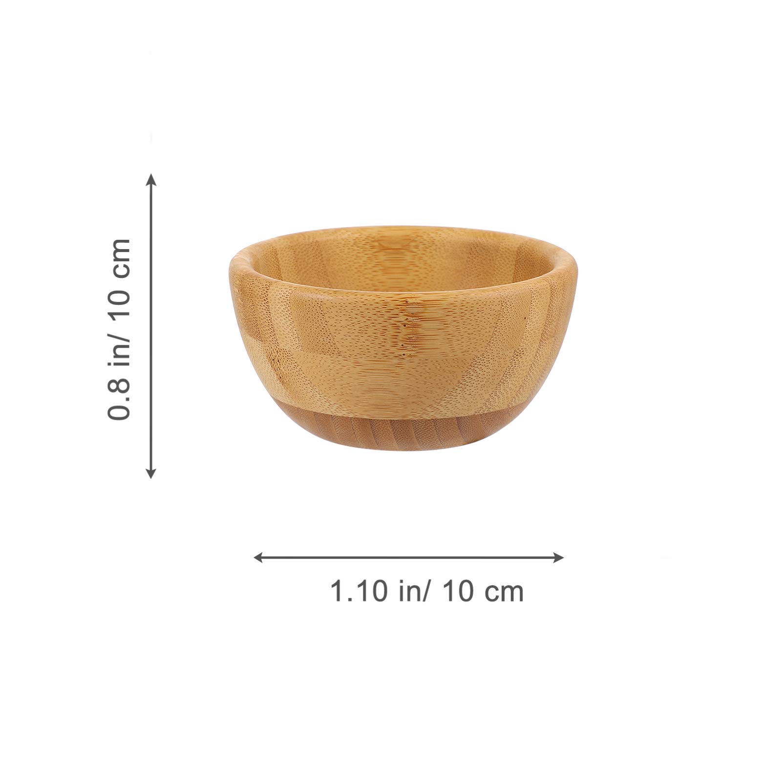 Hemoton Wooden Tray Salad Bowl Child Dried Fruit Food Bowl Bamboo Flatware
