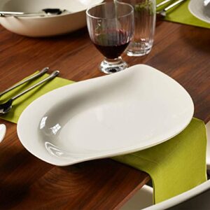 Villeroy & Boch New Cottage Special Serve Salad Shallow (Flat) Bowl, 13.25 in, White