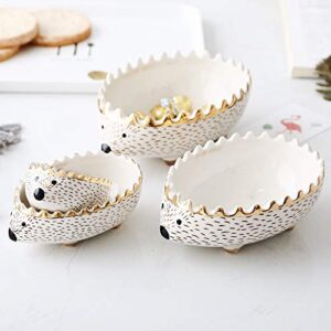 jj gifts hedgehog bowl/jewelry holder/flower pot set of 4