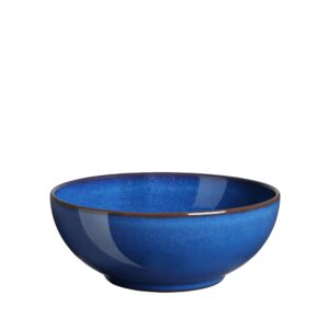 Denby Imperial Set of 4 Coupe Cereal Bowl Set, One size, cobalt blue