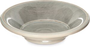 carlisle foodservice products grove reusable plastic bowl fruit bowl for home and restaurant, melamine, 4.5 ounces, smoke