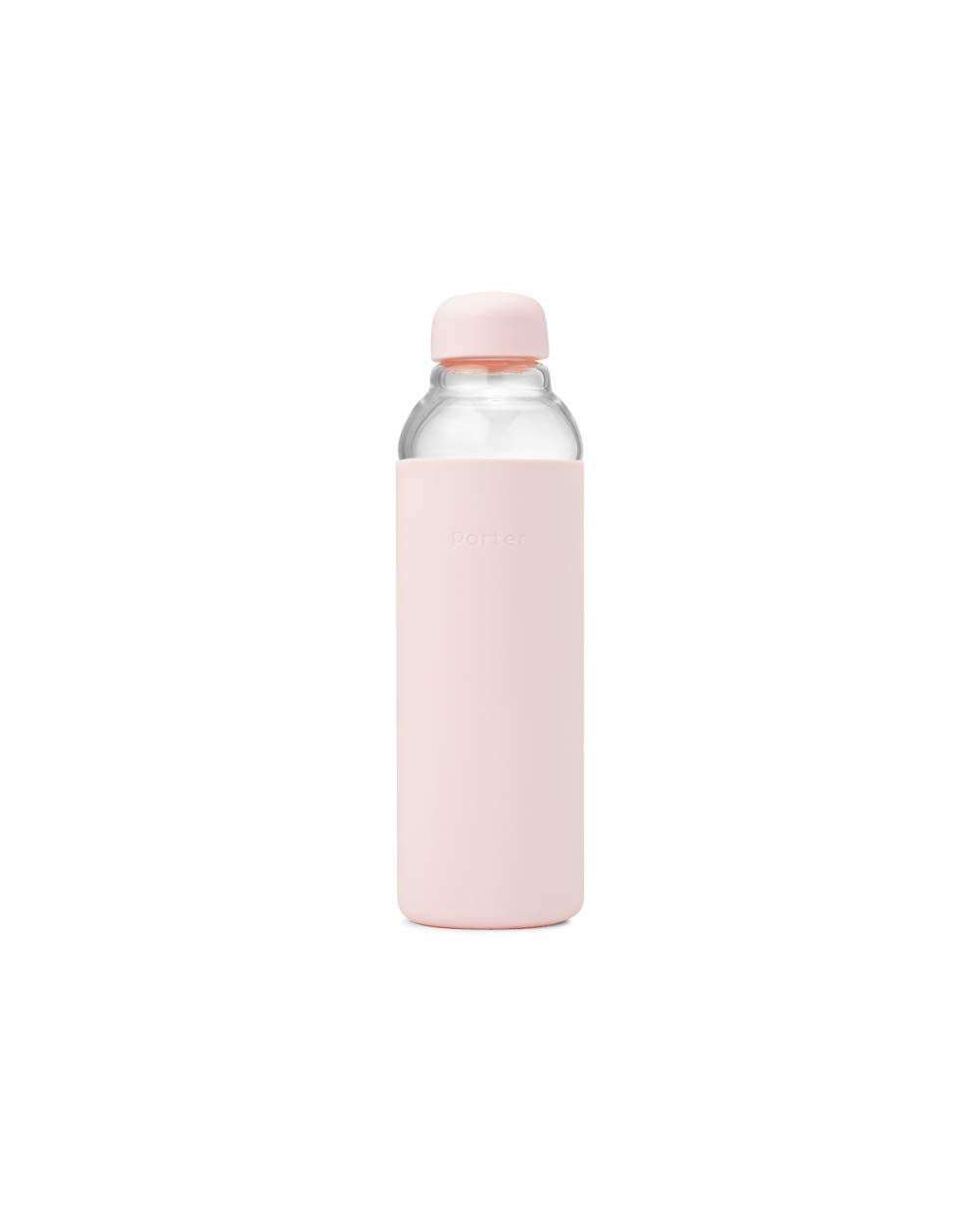 W&P Porter Silicone Sleeve Bundle Collection - Water Bottle, Plastic Bowl, and Utensil Set - BPA-Free Plastic, Dishwasher Safe, Portable, Travel Set (Blush)