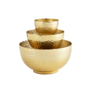 creative brands bmr256 gold bowl set - set of 3