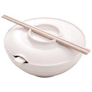 hemoton 1 set ramen bowl japanese noodle bowl instant noddles bowl with chopstick and spoon