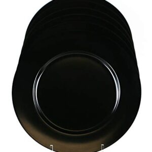 Calypso Basics by Reston Lloyd Melamine Salad Plate, Set of 6, Black