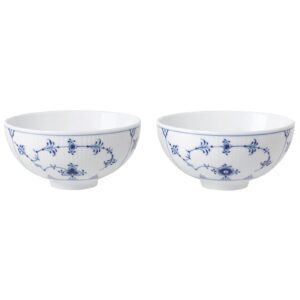 royal copenhagen 1062491 blue fluted plain rice bowl, 10.1 fl oz (300 ml), pair set of 2, wedding gift, gift