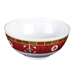 thunder melamine 7-inch rice bowl, 39 oz, 5207tr, heavy-duty plastic tableware (pack of 12)