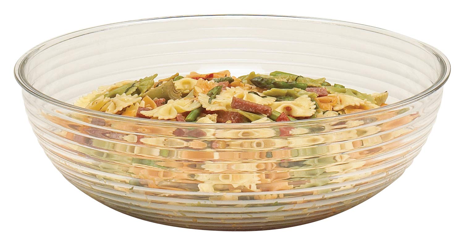 Cambro (RSB18CW135) 20 qt Round Ribbed Bowl - Camwear®, Clear