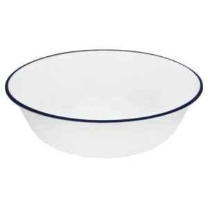 corelle livingware soup/cereal bowl, 18-ounce, classic cafe blue