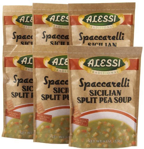 Alessi Split Pea Soup- 6 oz, 6 pk