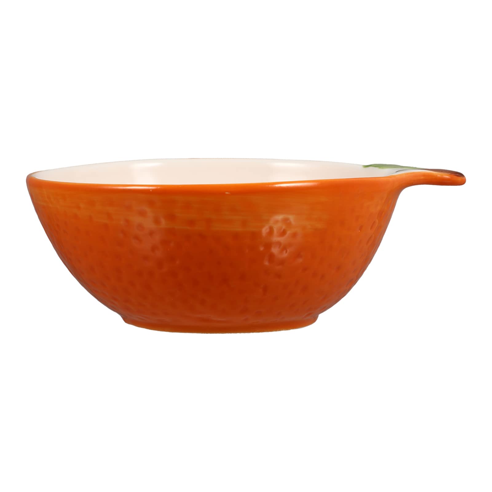 FOMIYES Ceramic Fruit Bowl Orange Shaped Porcelain Cereal Soup Bowl Salad Noodles Bowl Mixing Serving Bowl Creative Candy Nut Bowl Dish Prep Bowl Jewelry Dish Tray for Kids Desserts