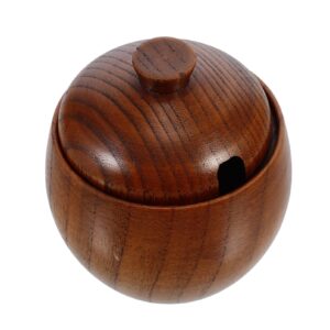 hemoton japanese style solid wood bowl with lids children kids baby serving tableware for salad rice miso soup fruits kitchen prep bowl candy dishes nut bowls condiment containers