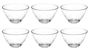 glass individual small bowl - set of 6-4.75" d - by barski - european quality - could be used for small fruit/nut/dessert - bowls are 4.75" diameter - made in europe