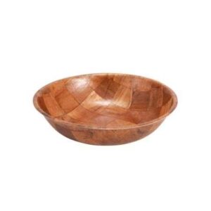 mdmprint 10 in woven wood salad bowl, pk-3