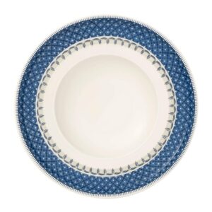 villeroy & boch casale blu pasta plate, 11.75 in, white/blue
