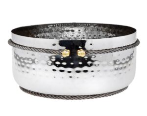 godinger silver art cable salad bowl