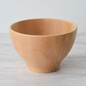 365methods natural wood maple rice bowl, bowl, m, 5.5 inches (14 cm)