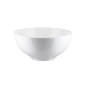alessi "all-time" salad serving bowl in bone china, white, 20cm