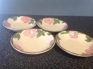 franciscan desert rose 5 1/8" dessert / fruit bowls - set/4