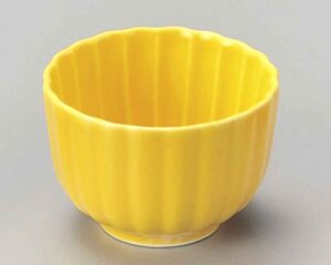 watou.asia chrysanthemum 2.5inch set of 5 small bowls yellow porcelain made in japan