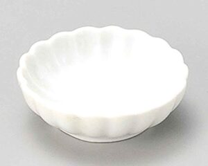 watou.asia chrysanthemum 2.2inch set of 5 small bowls white porcelain made in japan