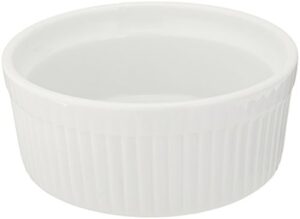 bia cordon bleu white porcelain individual souffle bowl, 10 oz, white