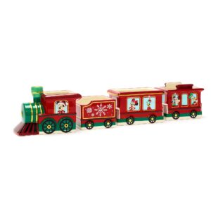 disney mickey mouse & friends holiday train bowl set