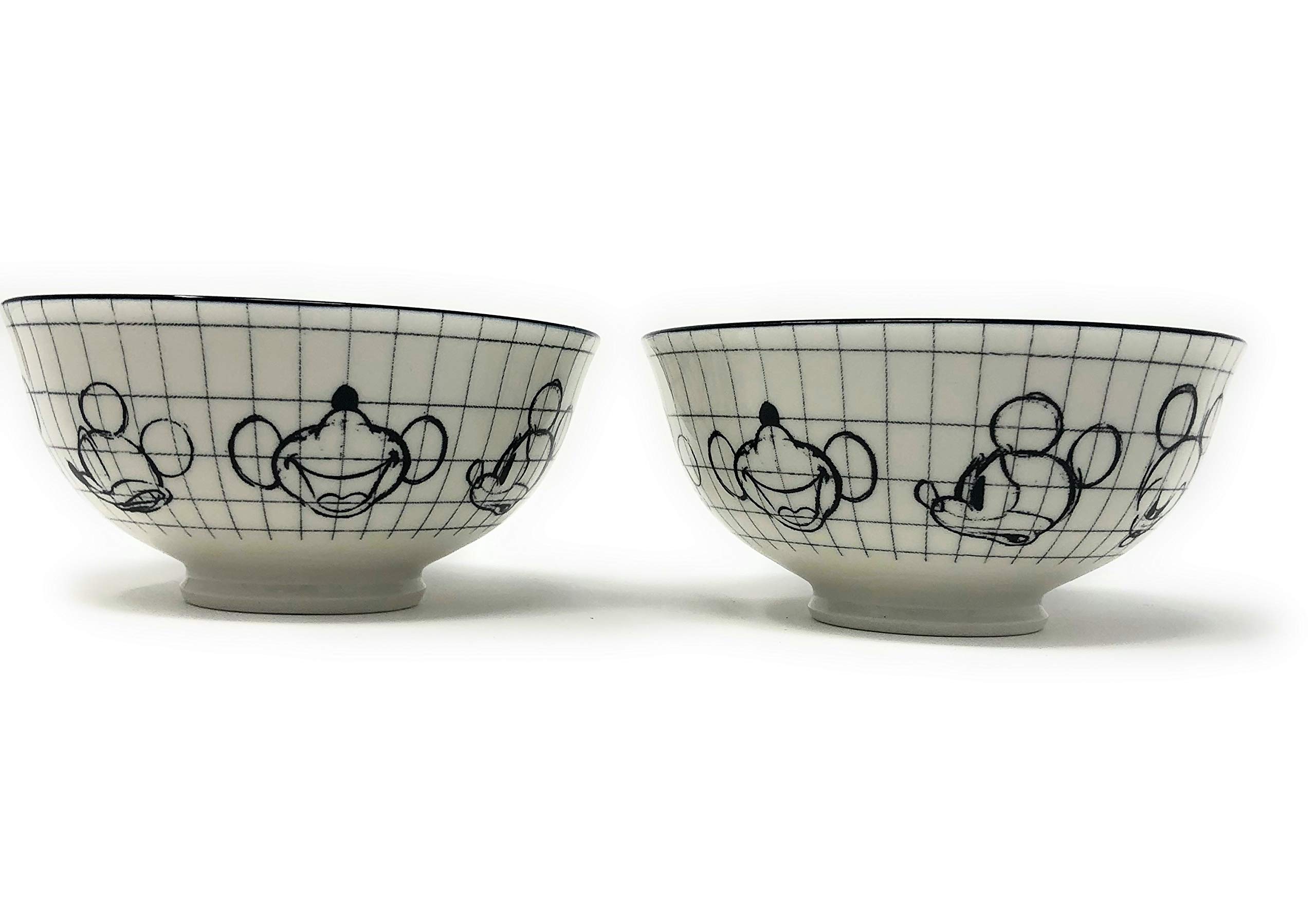 Set of 2 Mickey Sketchbook Tidbit Bowls (Laughing)