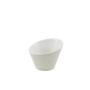 10 strawberry street whittier 4"/4 oz tall slant bowl, set of 6, white