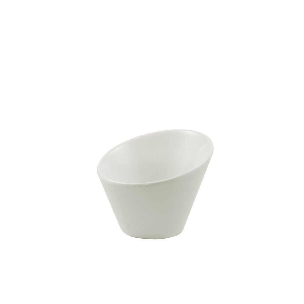 10 Strawberry Street Whittier 4"/4 Oz Tall Slant Bowl, Set of 6, White