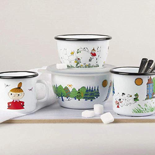 Enamel Bowl 3dl Moomin Colors, Happy Family