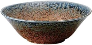 japanese 7.6 inches in diameter ai nagashi noodle ramen soup pasta salad serving bowl authentic mino ware u69327 from japan
