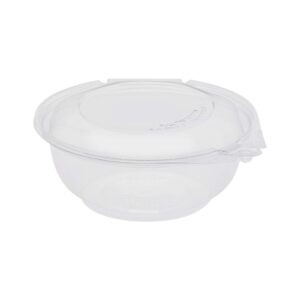 Karat 24oz PET Tamper-Proof Salad Bowls with Dome Lids - Clear, Recyclable, Freezer-Safe Containers (Pack of 240)