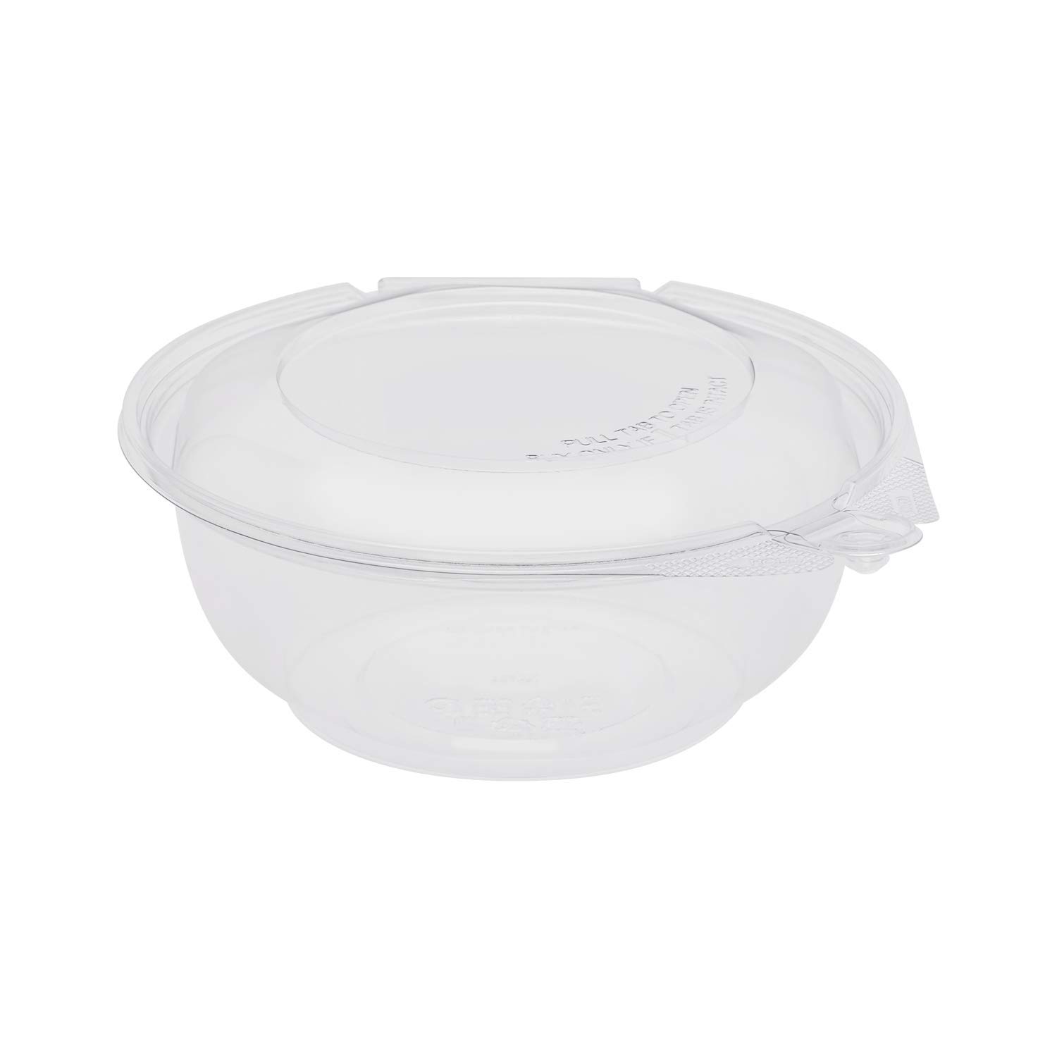 Karat 24oz PET Tamper-Proof Salad Bowls with Dome Lids - Clear, Recyclable, Freezer-Safe Containers (Pack of 240)