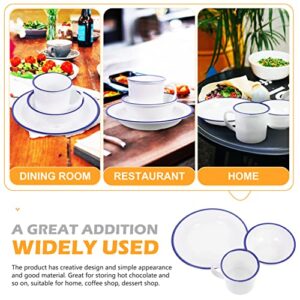 UPKOCH Melamine Dish Plate Set Melamine Plate Bowl and Cup: Vintage Dinnerware Set Camping Plates and Bowls Lightweight Plates Bowls for Kitchen Camping White Lightweight Dinnerware