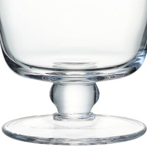 LSA International Serve Tall Dish (4 Pack), 4.5", Clear