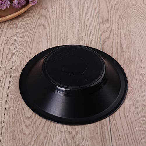 ULTNICE 2pcs Vinyl Record Shape Fruit Plate Plastic Snack Dessert Plate Key Storage Bowl Serving Platter for Bread Dessert Vegetables Candy Appetizer Potpourris