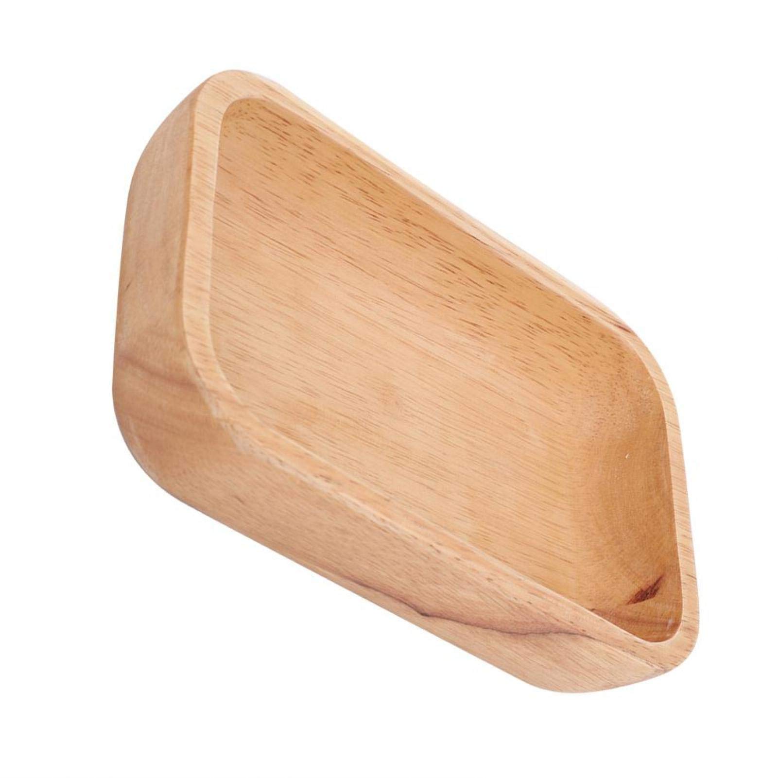 Uxsiya smooth Wooden Plate Wood Bowl for Snacks(22 * 14 * 4.5)